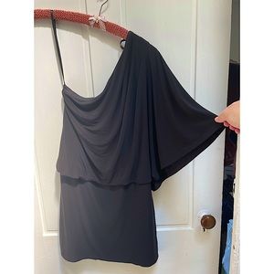 One shouldered black dress. Jessica Simpson Size M
